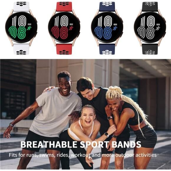 4 Pack Bands Compatible with Galaxy Watch 7 6 5 4 Band 40mm 44mm/Galaxy Watch - Picture 4 of 7